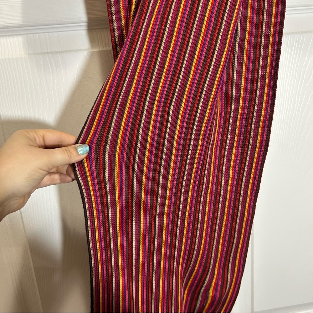 Striped Fall Multicolor Infinity Scarf - Picture 3 of 3